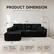 PRODUCT DIMENSION
(Manual Measurement, Please Allow ±0.4"-0.8" Error.)
69.3"
106.3"
40.16"
17.7"
29"
11"
24.4"
16.5"
69.9"
36.4"
Delivery in 2 BOXES
Packages may arrive on different days
Weight capacity 330 LBS
For each section
Assembly FREE
No Tools No Hassle