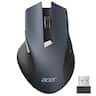Acer - Wireless Mouse for Laptop, 2.4GHz Computer Mouse 3 Adjustable DPI Office Cordless USB Mice with USBA Receiver - Wireless - Black