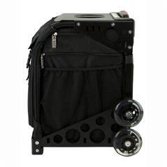 Left. Zuca - Zuca Stealth Insert Bag & Sport Frame (Black / Plain Wheels) - Black.