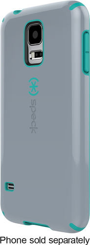  Speck - CandyShell Case for Samsung Galaxy S 5 Cell Phones - Nickel Gray/Blue