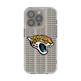 Keyscaper - NFL - Jacksonville Jaguars - iPhone Clear Text Backdrop Design Case - 16e - Multicolor