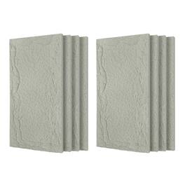 Boyel Living - 8-Pack 23.62-in x 47.24-in 3D Faux Stone Polyurethane Wall Panel - Natural