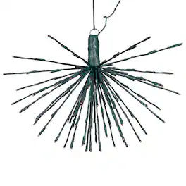 Vickerman - 160Lt x 24" Green Starburst Purple 5mm LED Lights.