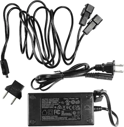 HORP ADAPTER Class 2 Power Unit AC/DC MODEL NO O_G505502900200 & UL aS T INPUT:100-240V, 50/60Hz .SA - OUTPUT:29.0V, 2.0A, 58.0W USTIS DATE CODE:12.2023 UK EFFICIENCY LEVEL: CE CA FC IC S-TOMS / XXX CAUTION/ATTENTION: ia :40C 1920 POUR UTILISATIONA Risk of electric shock LINTERIEUR ERIEUR SEULEMENT Dry Socation ude only Made in China CH instruction manual fer pea selection at the power supply cond See the 231226