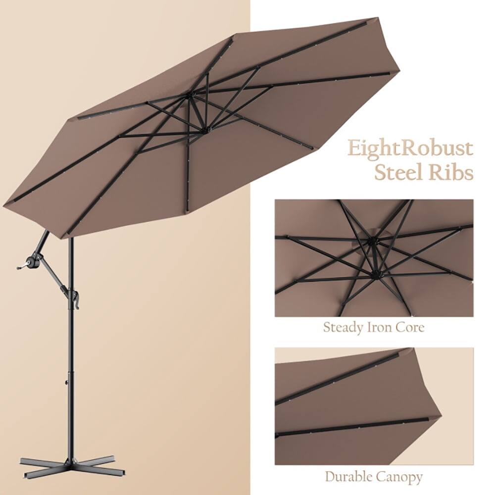 Eight Robust Steel Ribs  
Steady Iron Core  
Durable Canopy