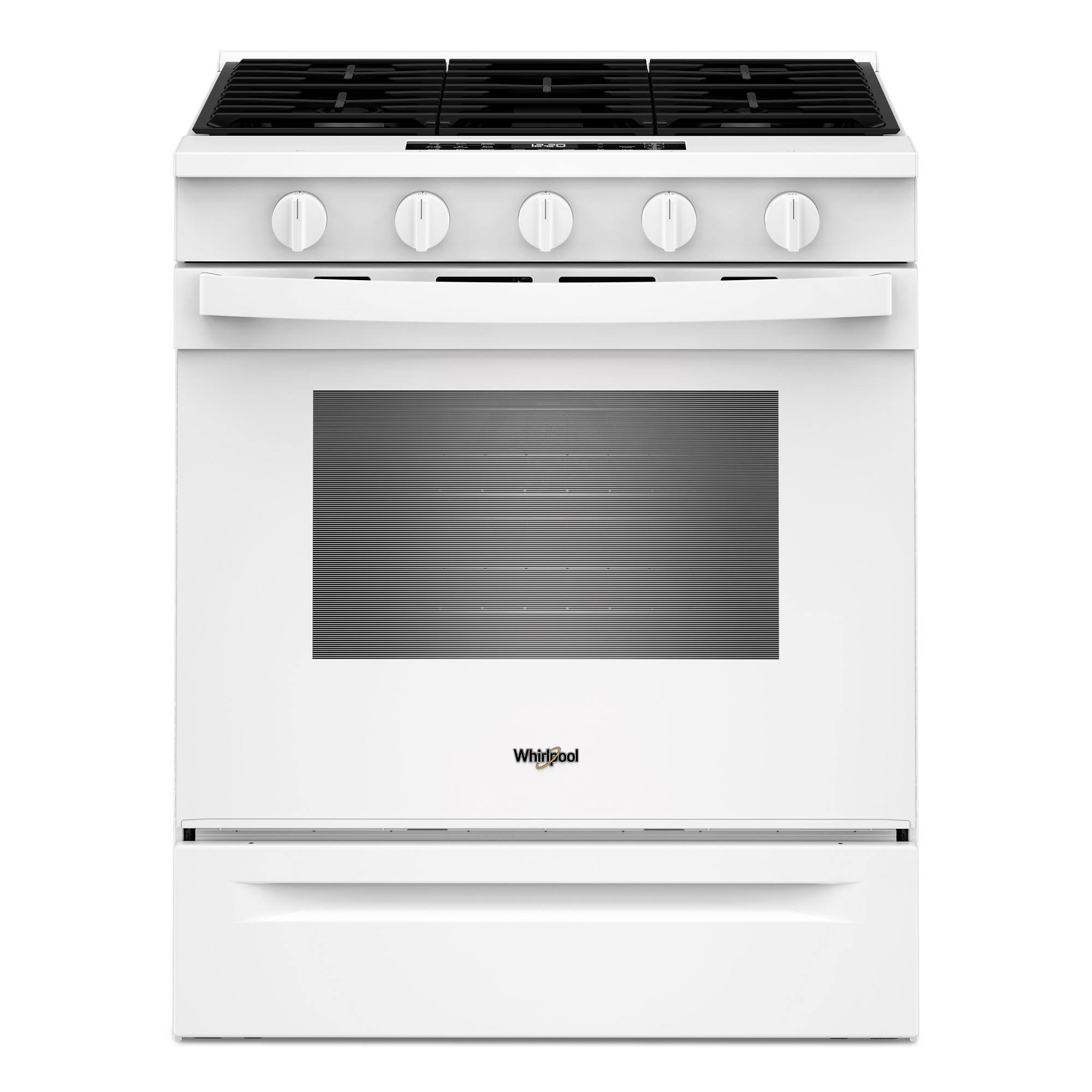 Whirlpool - 5.0 Slide-In Gas Range with Air Cooking Technology - White
