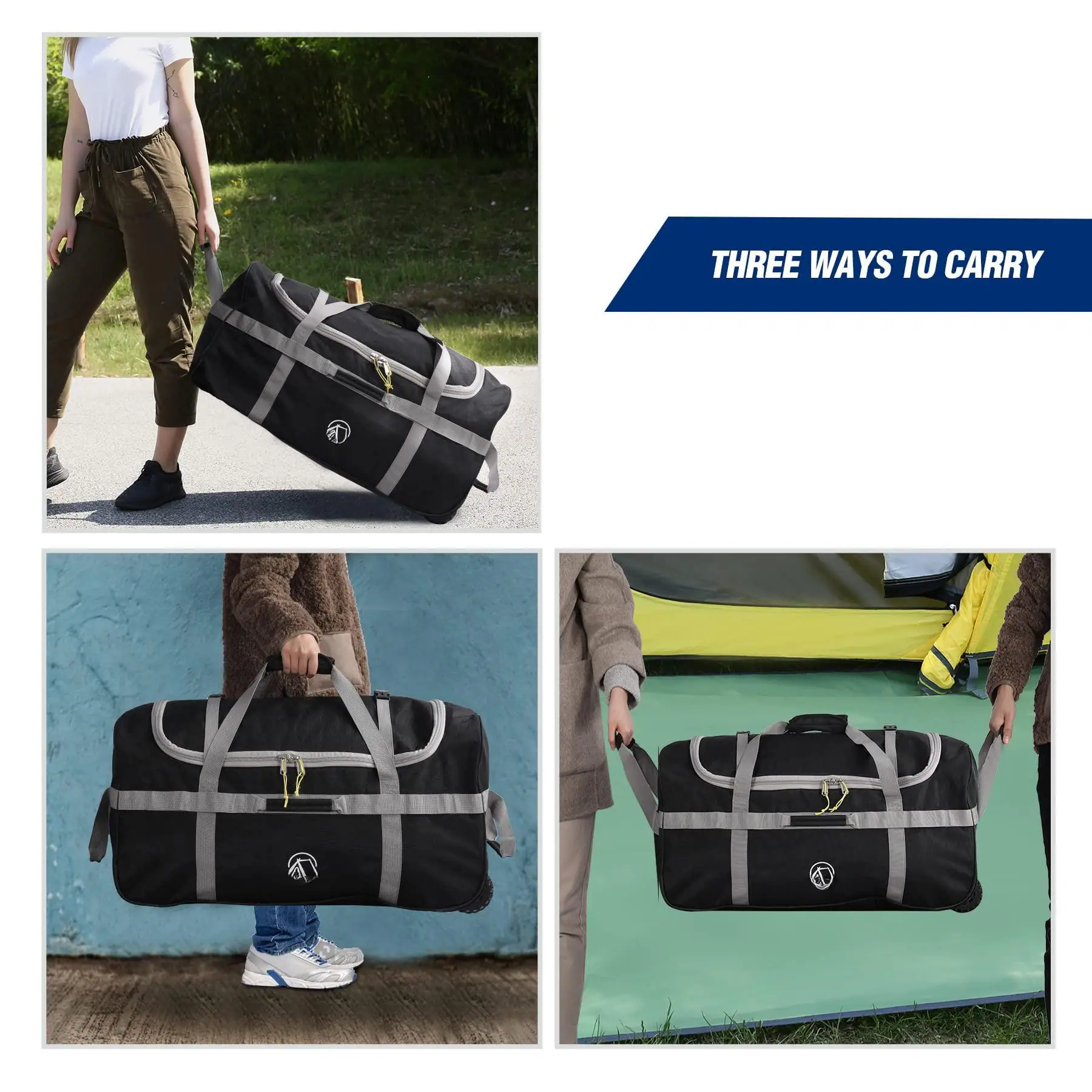 THREE WAYS TO CARRY