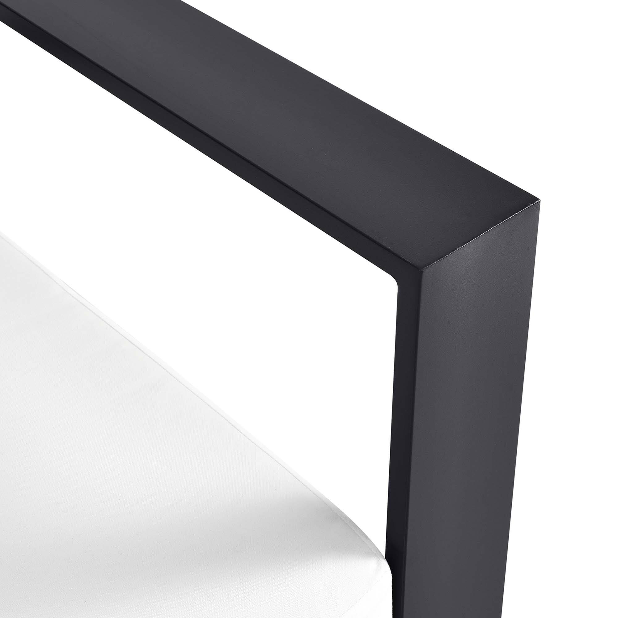 Alt View 5. Modway - Tahoe Outdoor Patio Powder-Coated Aluminum Modular Right-Facing Loveseat by Modway - Gray White.