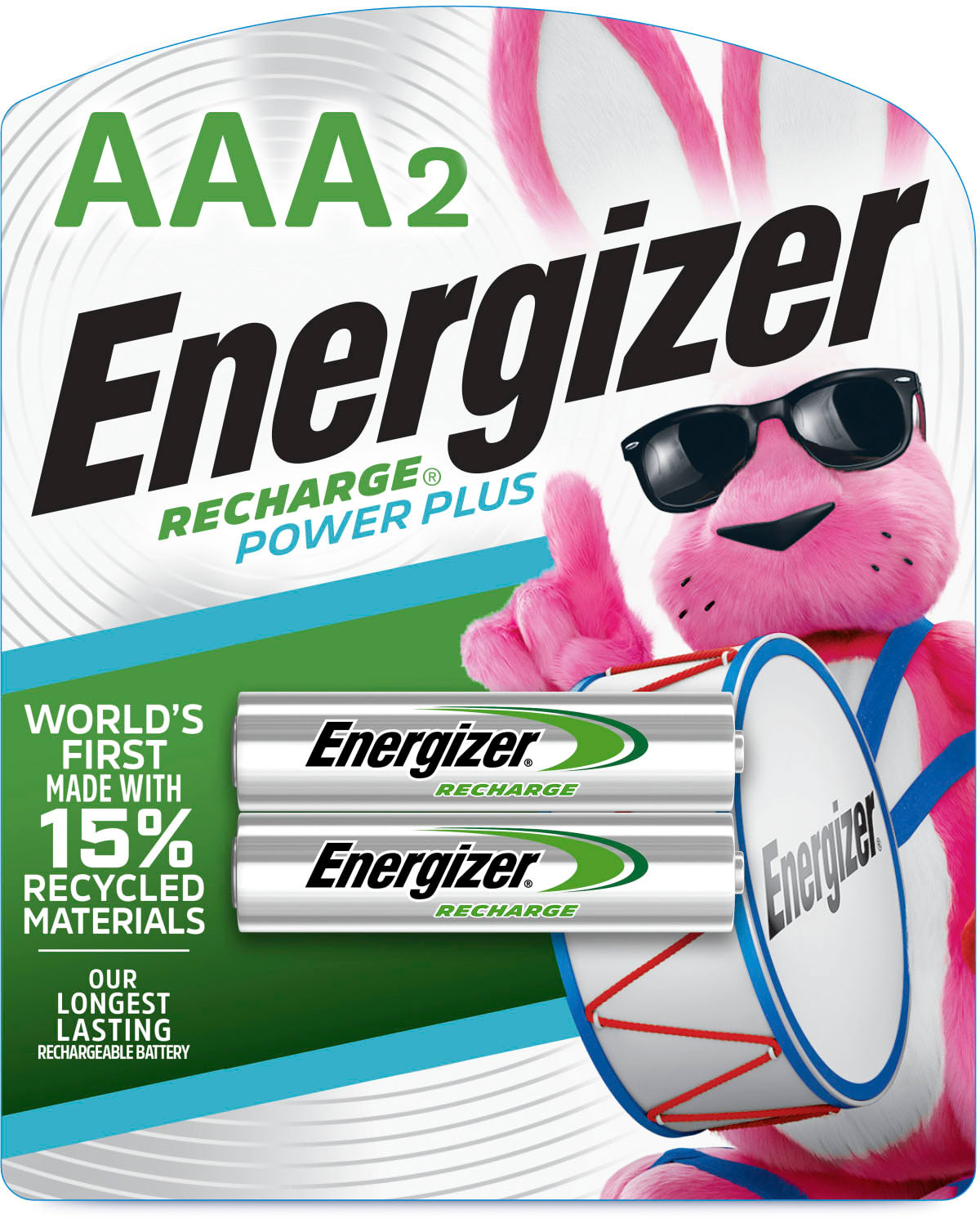 2 x Piles ENERGIZER Rechargeable AAA