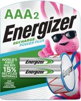 Energizer - Rechargeable AAA Batteries (2 Pack) 800 mAh Triple A Batteries - Front_Zoom