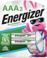 Energizer - Recharge Power Plus Rechargeable AAA Batteries (2-Pack) - Front_Zoom