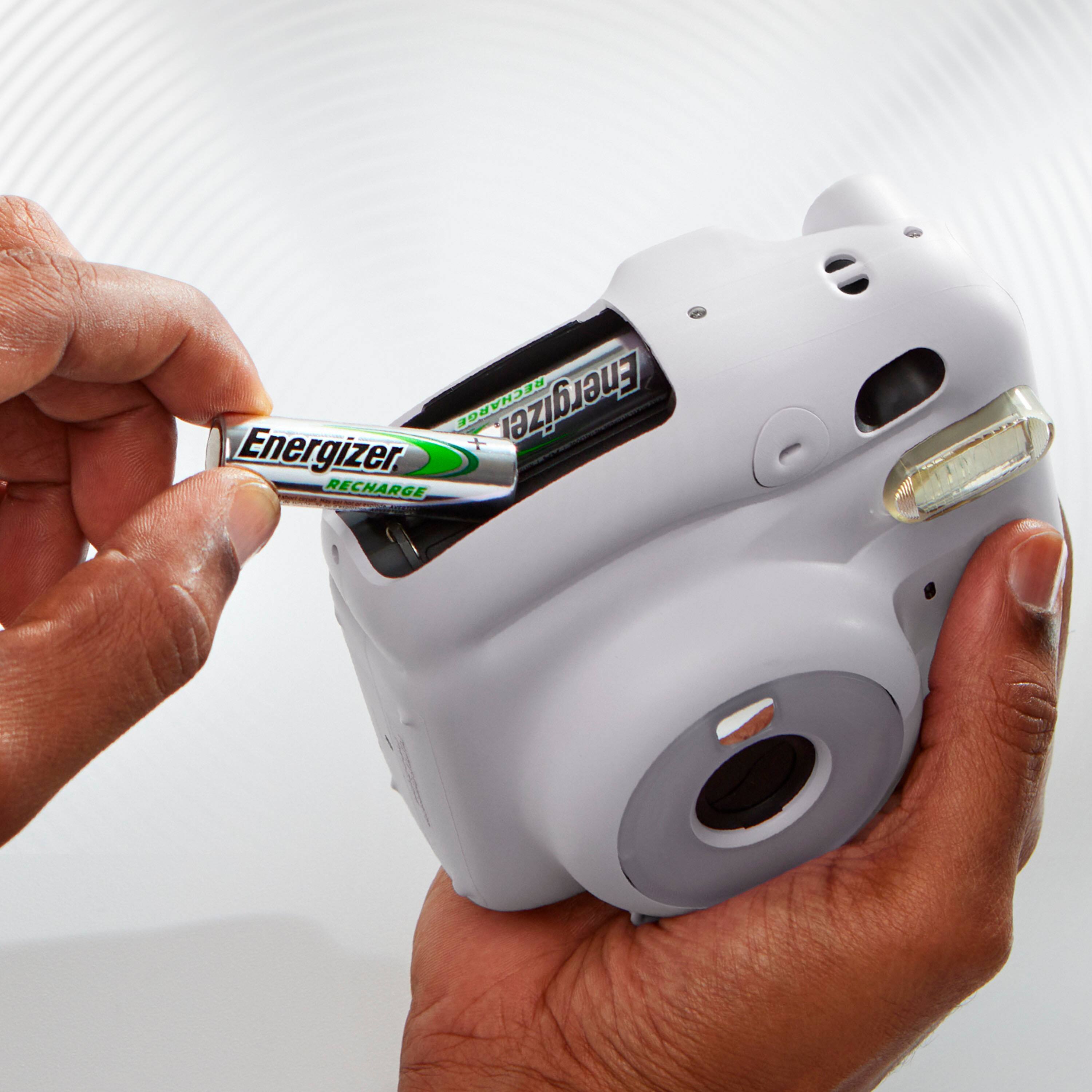 Alt View 13. Energizer - Rechargeable AAA Batteries (2 Pack) 800 mAh Triple A Batteries - Silver.