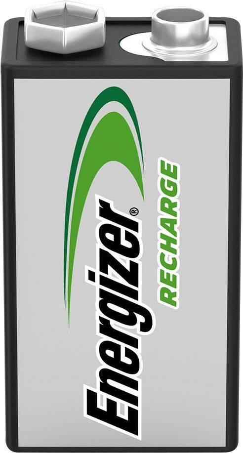 Alt View 11. Energizer - Energizer Recharge 9 Volt Battery (1 Pack), Rechargeable 9V Battery - Silver.