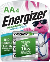 Energizer - Rechargeable AA Batteries (4 Pack), Double A Batteries - Front_Zoom