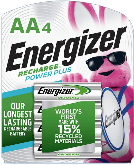 Energizer Recharge Power Plus Rechargeable Aa Batteries 4 Pack Nh15bp 4 Best Buy