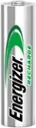 Alt View 11. Energizer - Rechargeable AA Batteries (4 Pack), Double A Batteries - Silver.