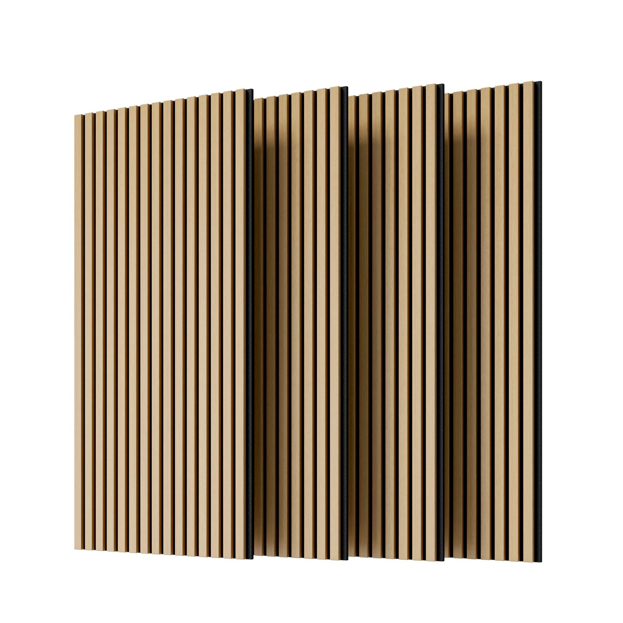 Boyel Living - 4-Pack 23.62-in x 45.27-in 3D Fluted Acoustic Slat Wall Panel - Natural price history on PriceWatchPro