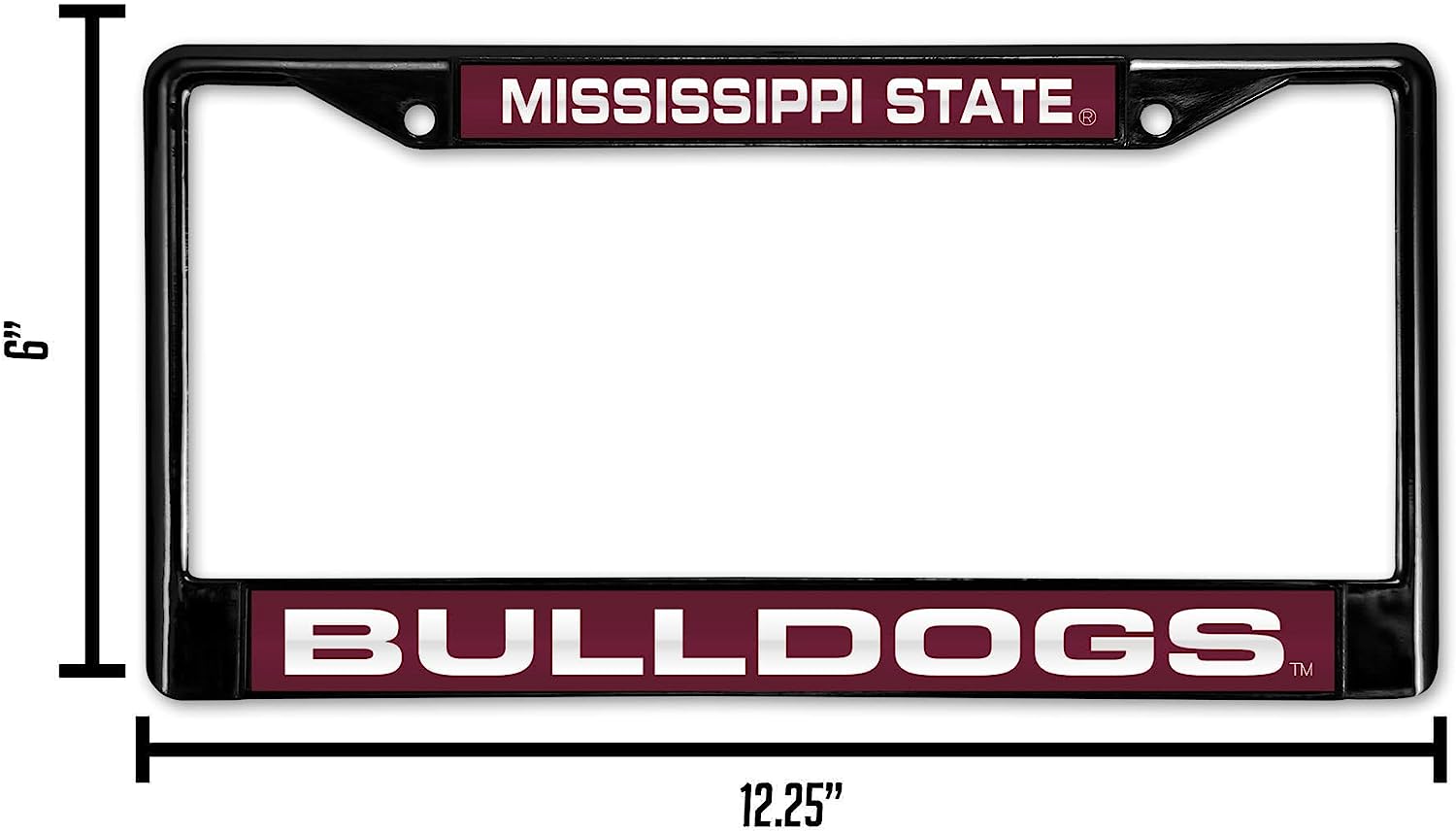 MISSISSIPPI STATE  
BULLDOGS  

6"  
12.25"