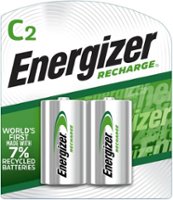 Energizer Rechargeable C Batteries (2 Pack), C Cell Batteries - Front_Zoom