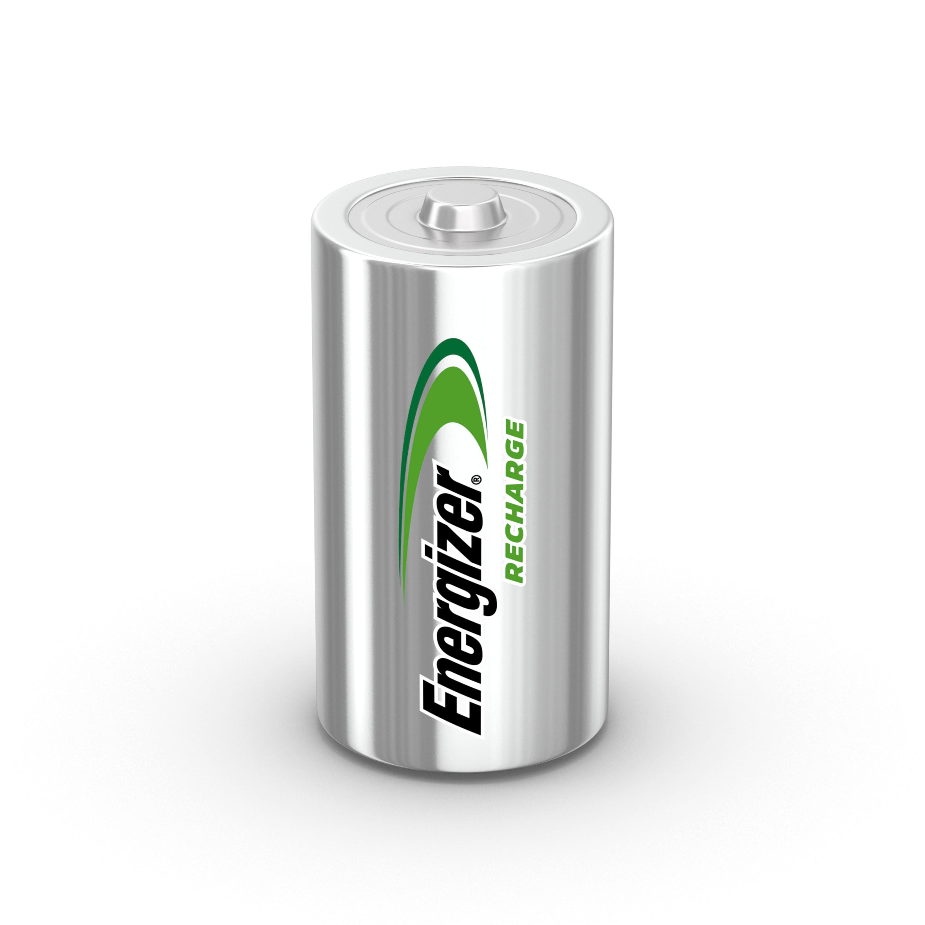 Alt View 12. Energizer - Rechargeable C Batteries (2 Pack), C Cell Batteries - Silver.
