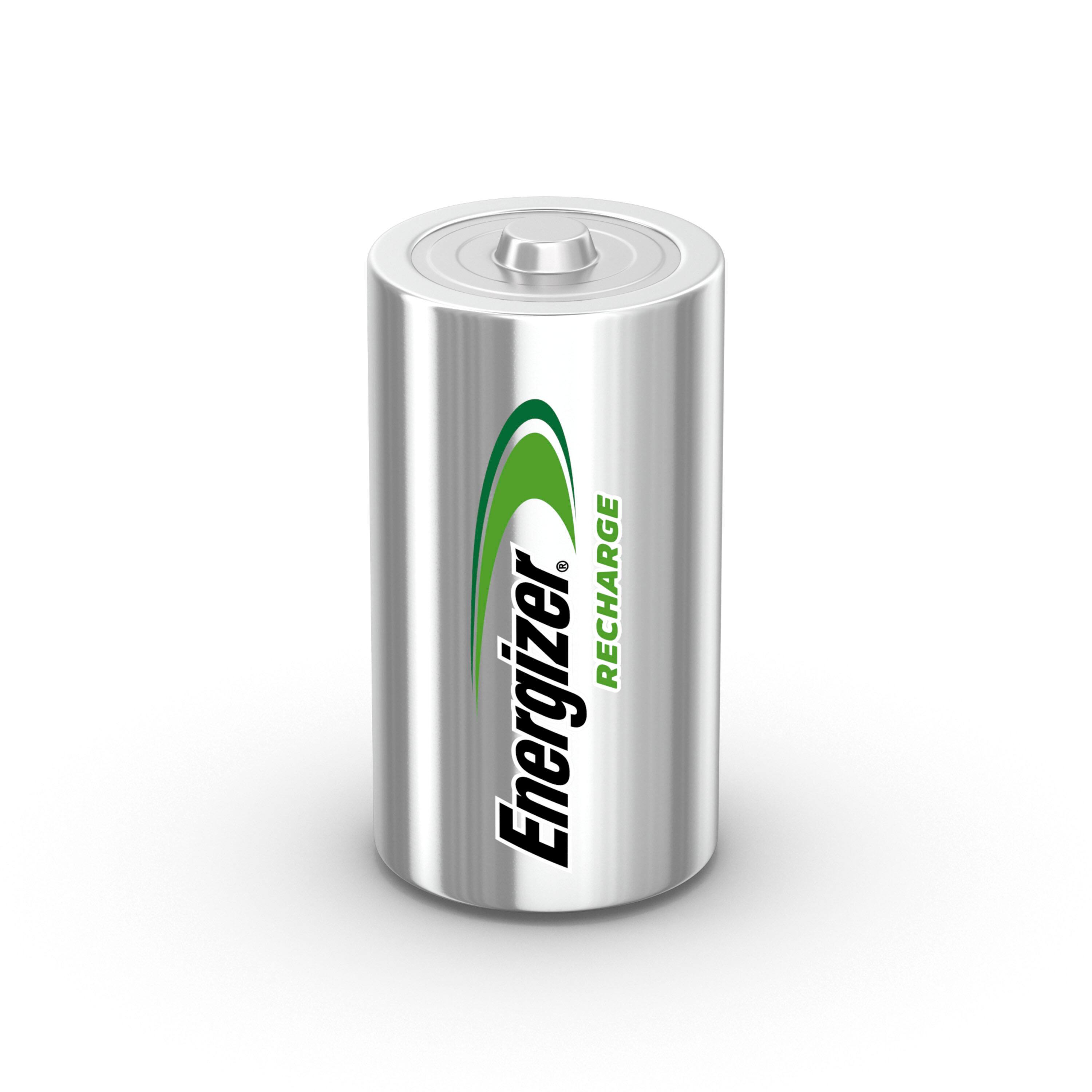 Alt View 12. Energizer - Rechargeable C Batteries (2 Pack), C Cell Batteries - Silver.
