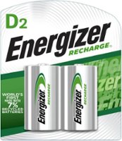 Energizer - Rechargeable D Batteries (2 Pack), D Cell Batteries - Front_Zoom