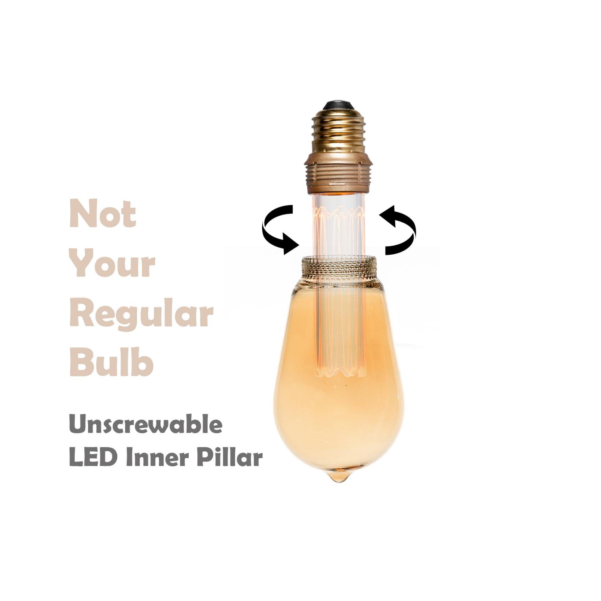 Not Your Regular Bulb
Unscrewable LED Inner Pillar