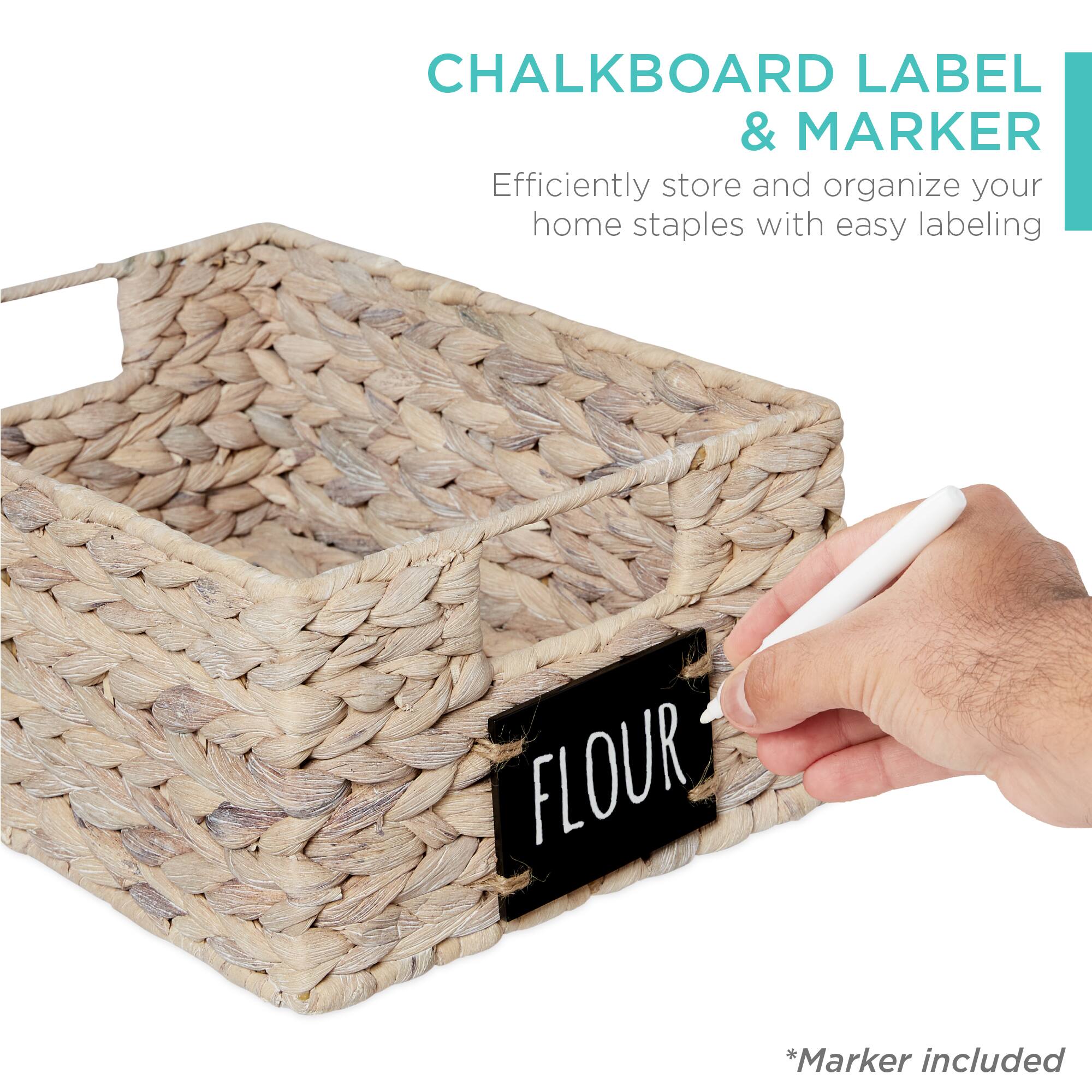 CHALKBOARD LABEL & MARKER

Efficiently store and organize your home staples with easy labeling

*Marker included