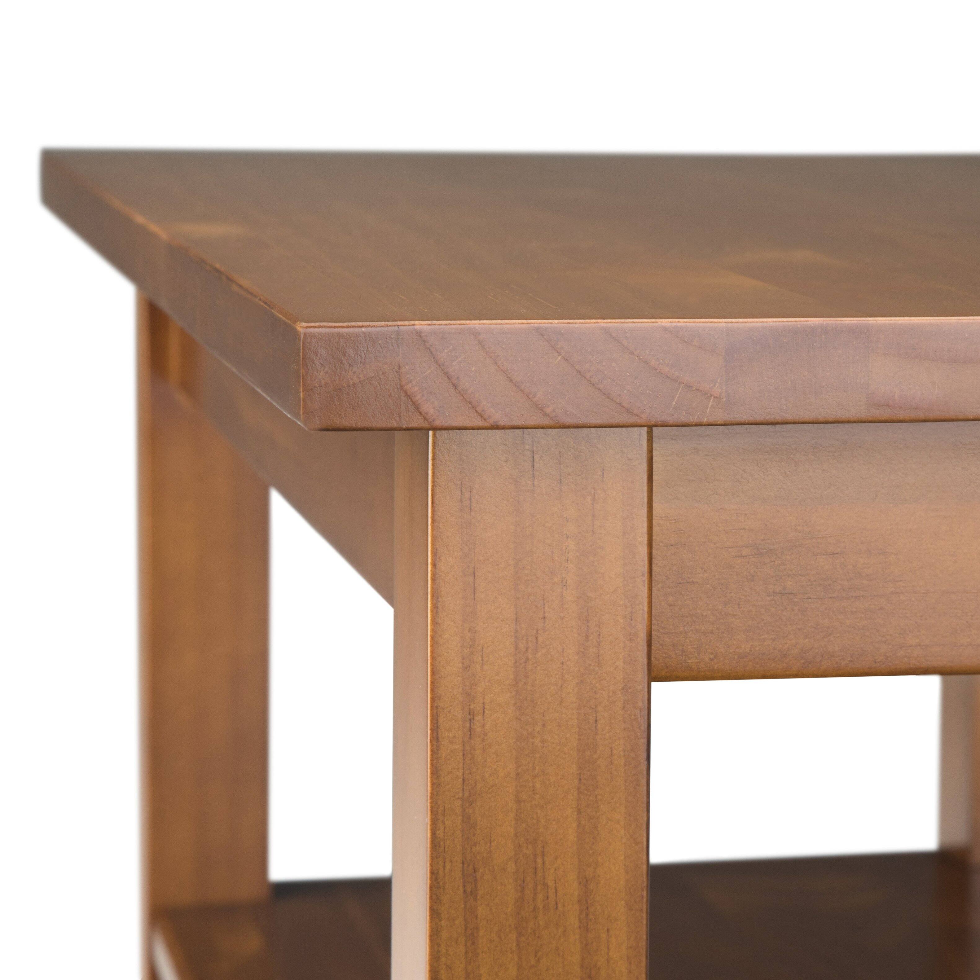 Alt View 12. Simpli Home - Warm Shaker Narrow Side Table - Light Golden Brown.