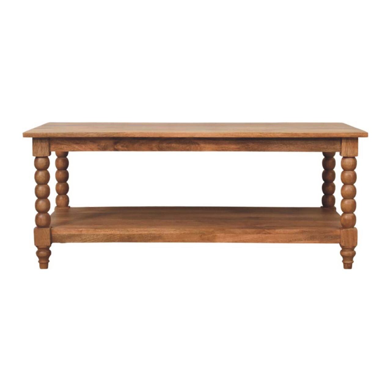 Front. Artisan Furniture - Artisan Furniture Solid WoodBarley Twist Coffee Table - Brown.
