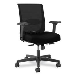 Our Brands - REMOVE - Convergence Mid-Back Task Chair, Swivel-Tilt, 16.5" to 21" Seat Height, Seat, Back, BlackFrame - Black