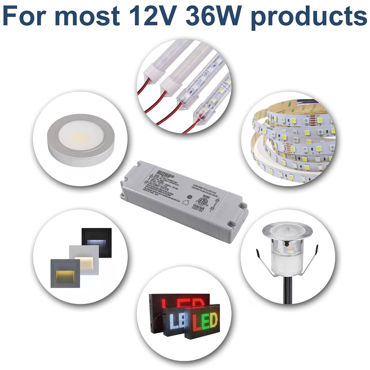 For most 12V 36W products