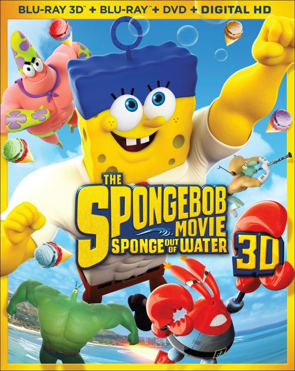  The SpongeBob Movie: Sponge out of Water [3 Discs] [Includes Digital Copy] [3D] [Blu-ray/DVD] [Blu-ray/Blu-ray 3D/DVD] [2015]