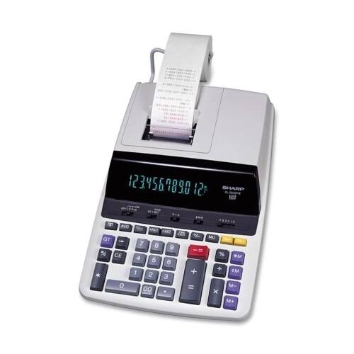 Front Standard. Sharp - 12 Digit Commercial Printing Calculator.