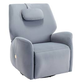 Boyel Living - Swivel and Rocker Power Recliner Chair Max Swivel Degree 270° Heavy Duty Motion Mechanism with USB and Type-C Ports - Blue