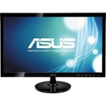 Front. ASUS - 21.5" Widescreen LED Monitor - Black.