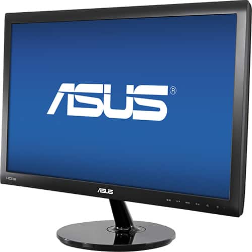 Left. ASUS - 21.5" Widescreen LED Monitor - Black.