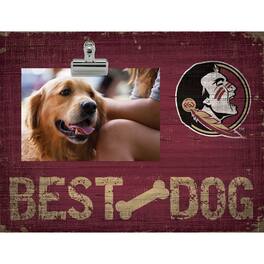 Fan Creations - Florida State Seminoles 10.5" x 8" Best Dog Clip Photo Frame - Multicolor