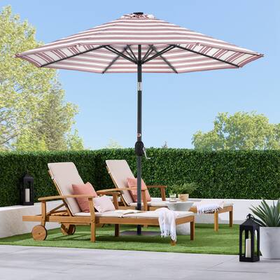 Best Choice Products 10ft Solar LED Lighted Patio Umbrella w/ Tilt Adjustment, UV-Resistant Fabric - Burgundy Best Choice Products 10ft Solar LED Lighted Patio Umbrella w/ Tilt Adjustment, UV-Resistant Fabric - Burgundy