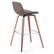 Alt View 17. Simpli Home - Randolph Bentwood Counter Height Stool (Set of 2) - Distressed Chocolate Brown.