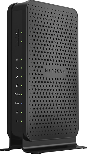 NETGEAR - Dual-Band N600 Router with 8 x 4 DOCSIS 3.0 Cable Modem - Black was $109.99 now $80.99 (26.0% off)