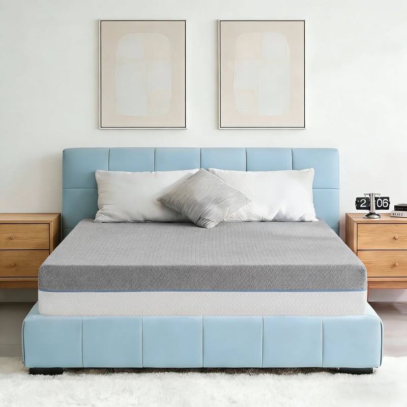 Dyonery - Gel Mattress Medium Firm for Pressure Relief and Back Pain,Breathable Fiberglass Free Cover,CertiPUR-US Certified - White