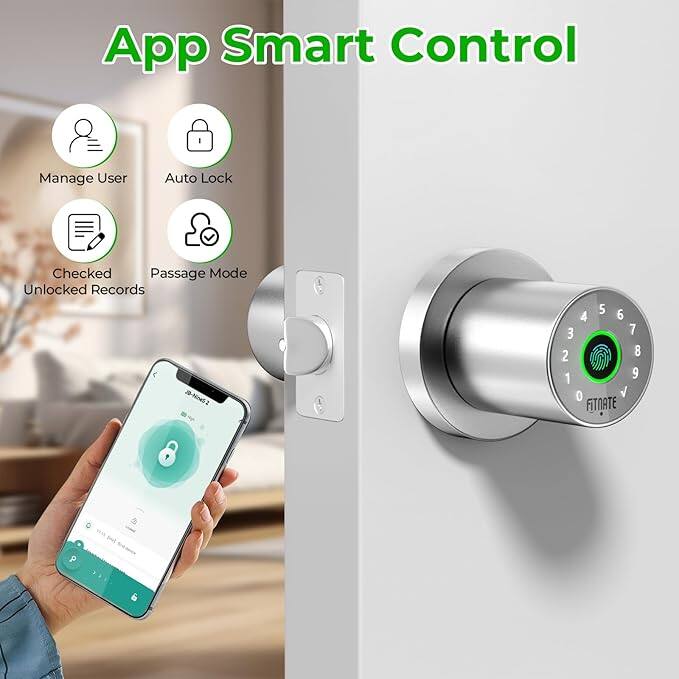 App Smart Control  
Manage User  
Auto Lock  
Checked  
Unlocked Records  
Passage Mode  

J-NNG: 5 6 4 3 7 2 8 1 9 0  
V FITNATE