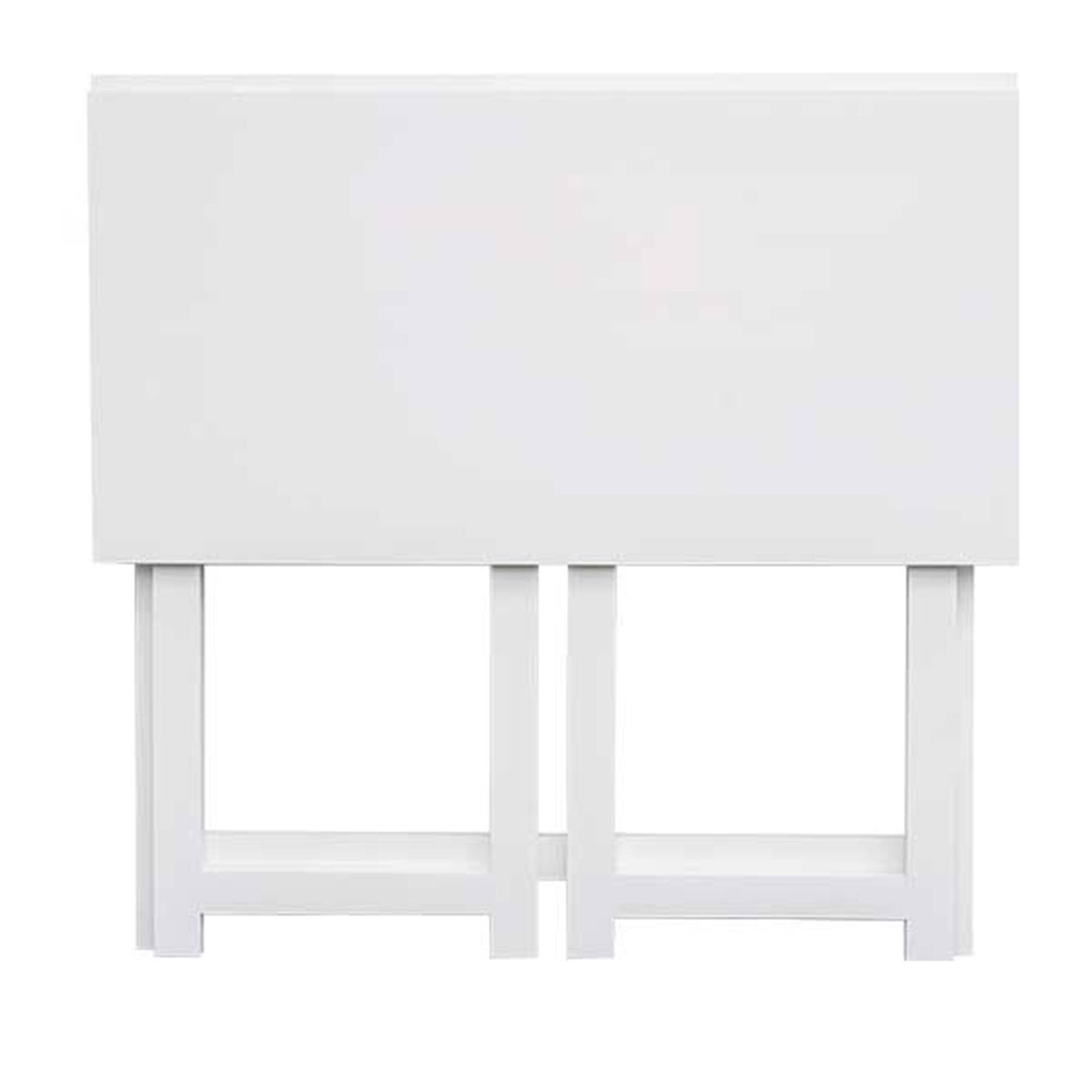 Alt View 4. PJ Wood - PJ Wood Children's Folding Desk with Leg Hinges for Studying, Arts and Crafts - White.