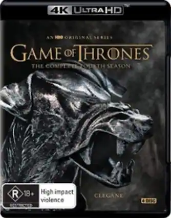Front. Game of Thrones: The Complete Fourth Season - 4K Blu-Ray.