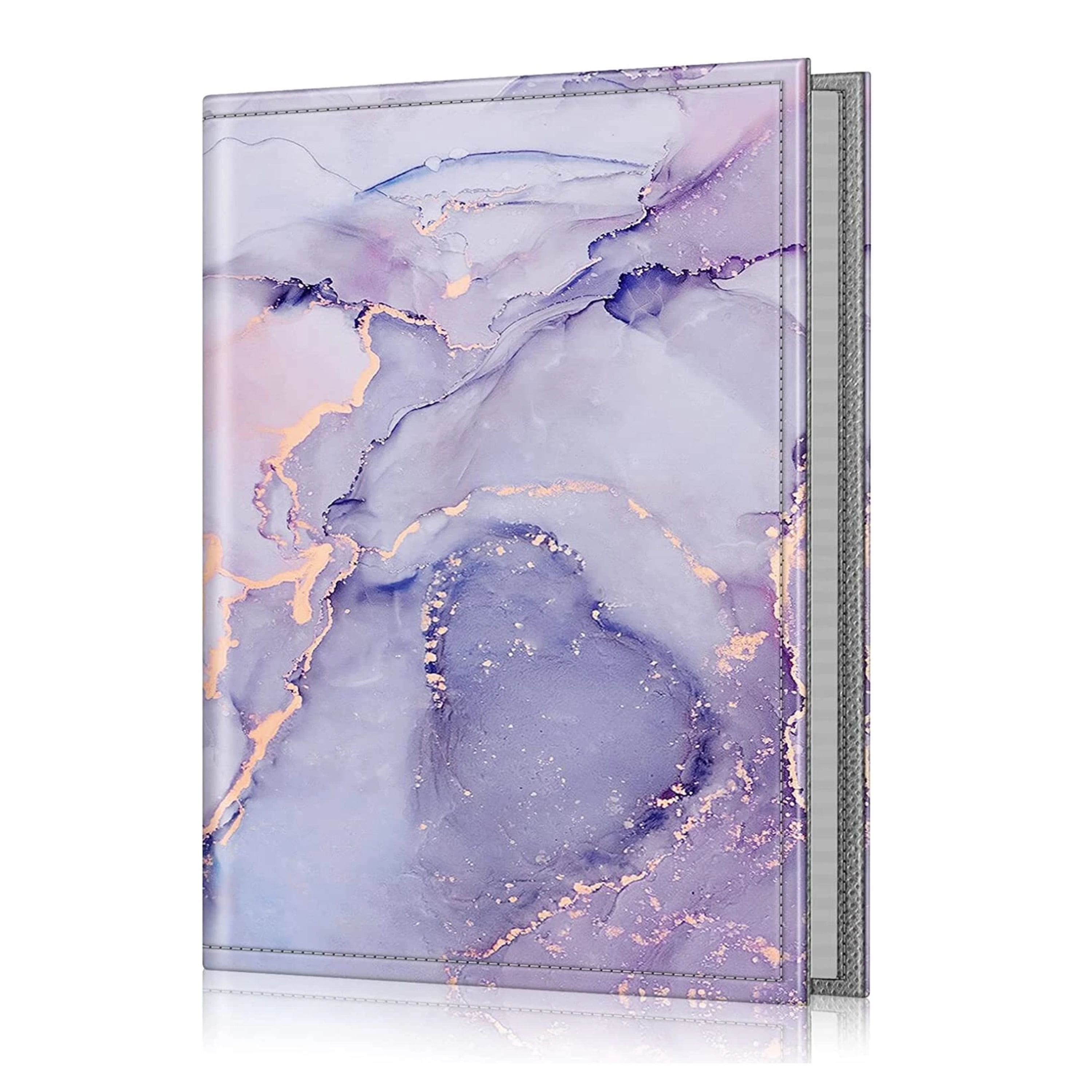 Kitcheniva - Portable Wallet Photo Album Leather Cover 52 Photo Capacity For 4x6 Photo - Lilac Marble price history on PriceWatchPro