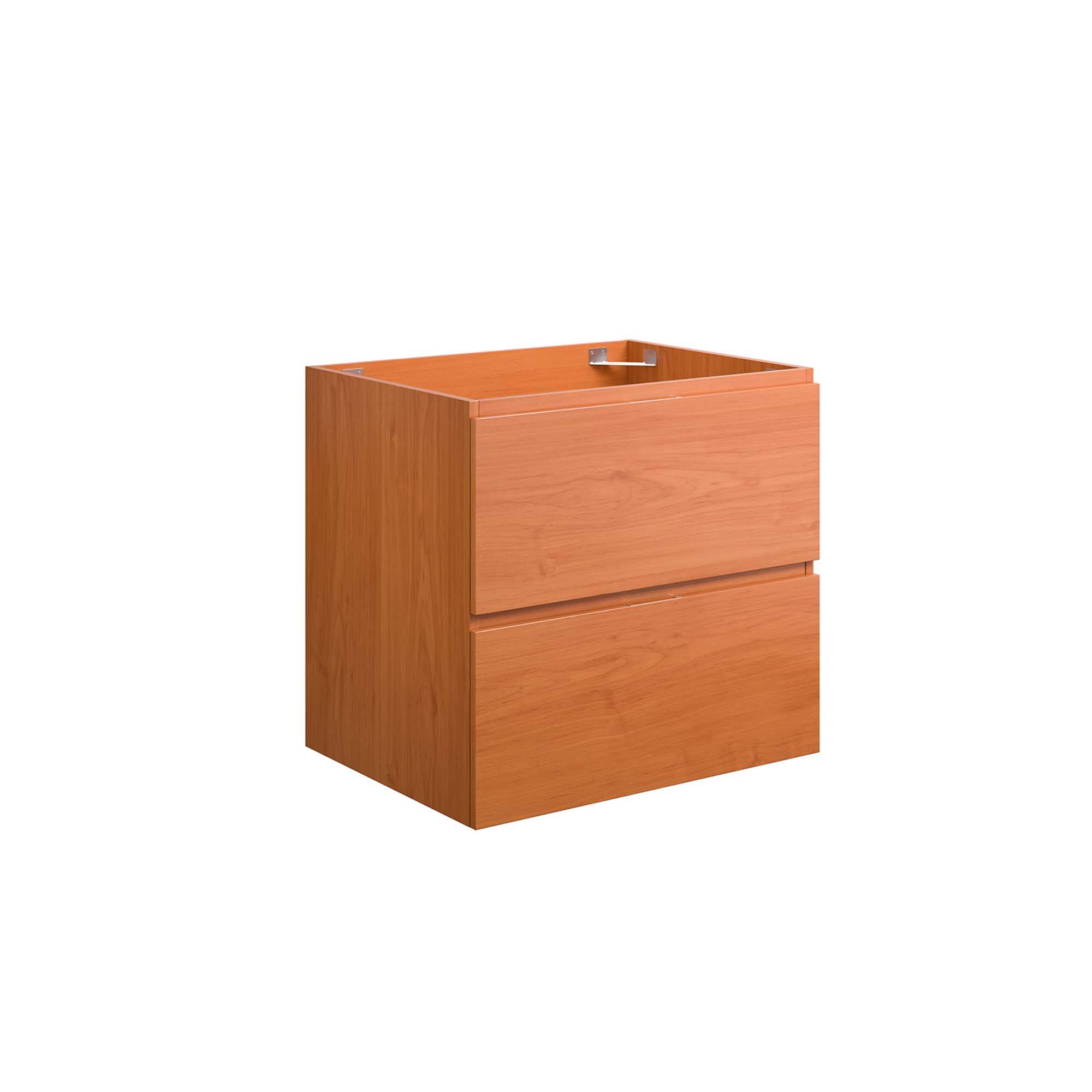 Angle. Modway - Scenic Wall-Mount Bathroom Cabinet Basin Not Included by Modway - Cherry Walnut.