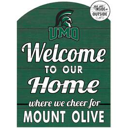 Jardine - Mount Olive Trojans 16'' x 22'' Indoor/Outdoor Marquee Sign - Green
