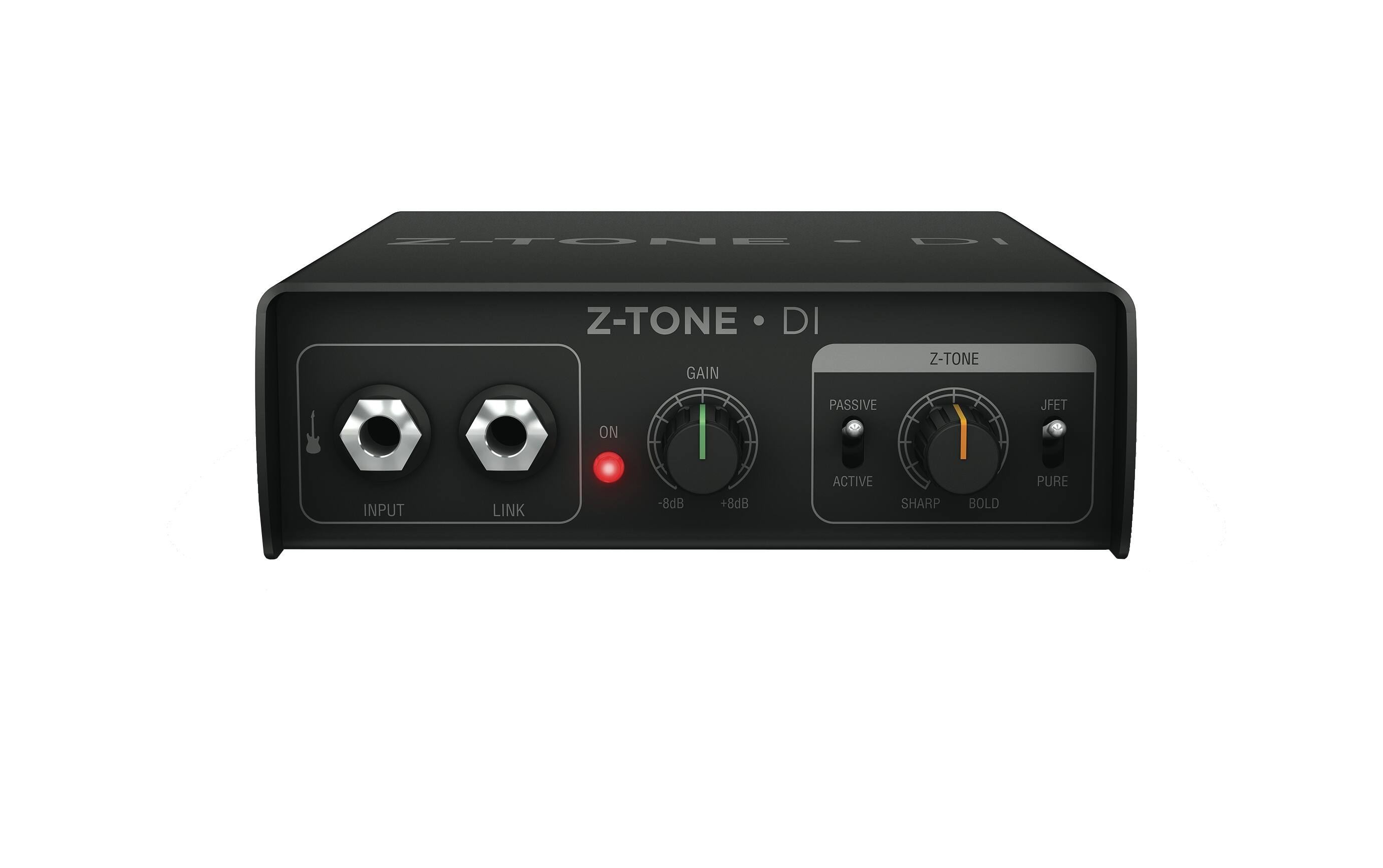 Z-TONE DI

Z-TONE

INPUT

LINK

GAIN
-8dB +8dB

PASSIVE
ACTIVE

JFET
PURE

SHARP
BOLD

ON