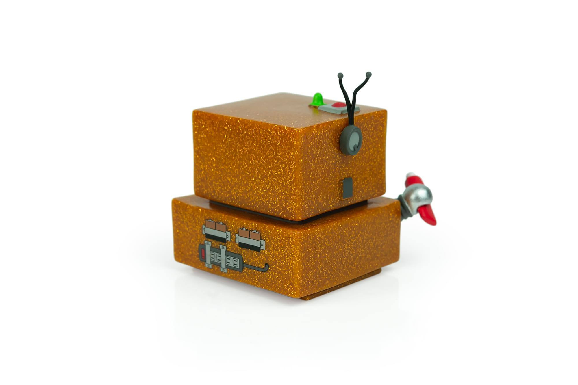 Alt View 2. Kidrobot - South Park AWESOM-O Glitter Exclusive Collectible Figure | Stands 3 Inches Tall - Gold.